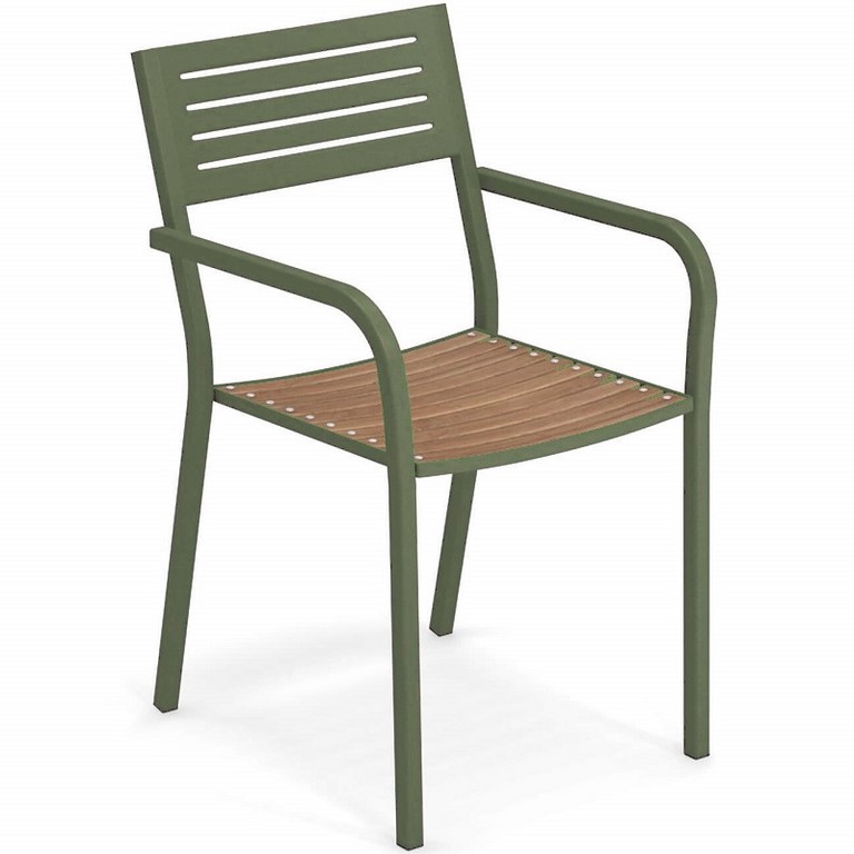 Segno Stackable Teak Armchair Emu