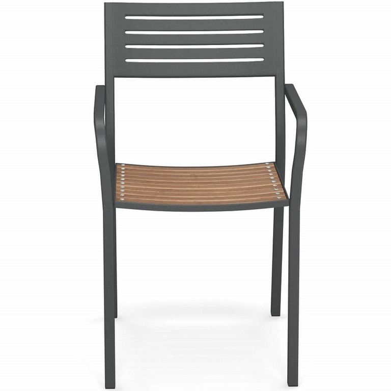 Segno Stackable Teak Armchair Emu