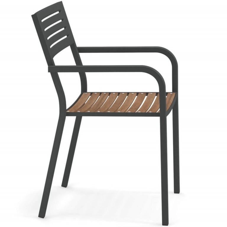 Segno Emu teak stackable armchair
