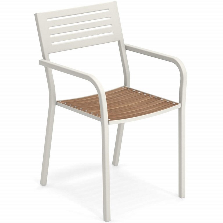 Segno Stackable Teak Armchair Emu