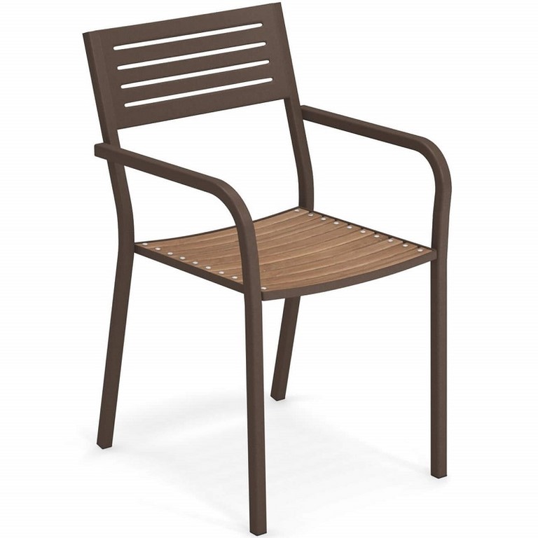 Segno Stackable Teak Armchair Emu