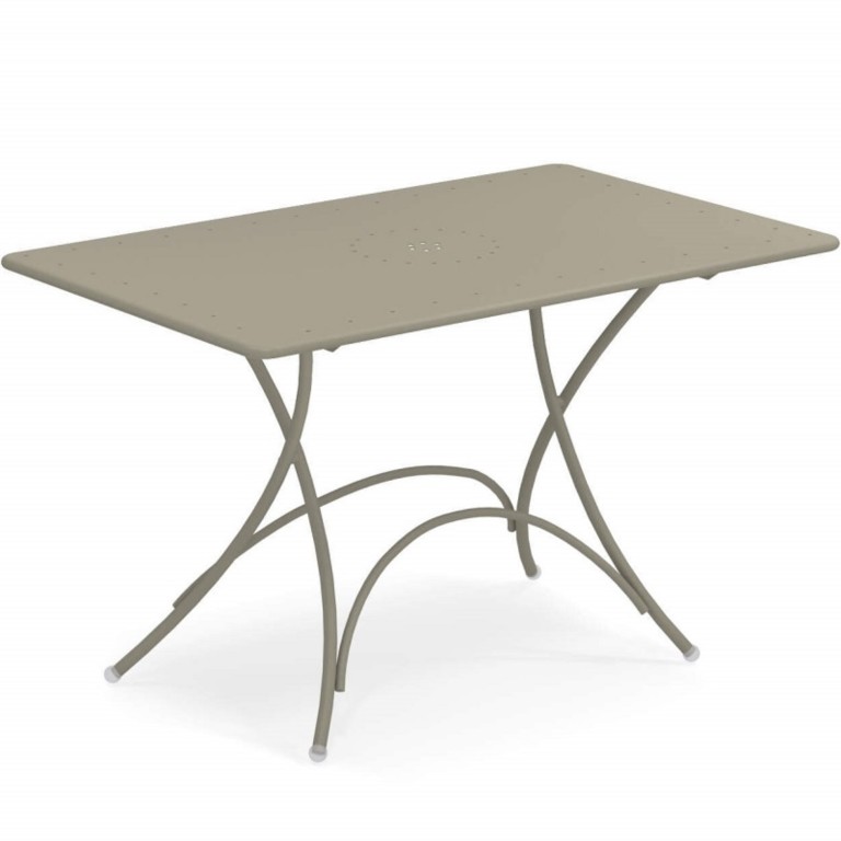 Pigalle Rectangular Folding Table Emu cm. 120x76