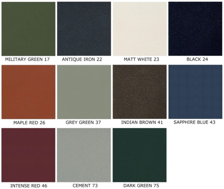 Round emu table colors