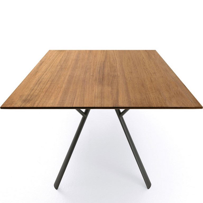 Radice Quadra Teak top Rectangular Table 200x90 Fast