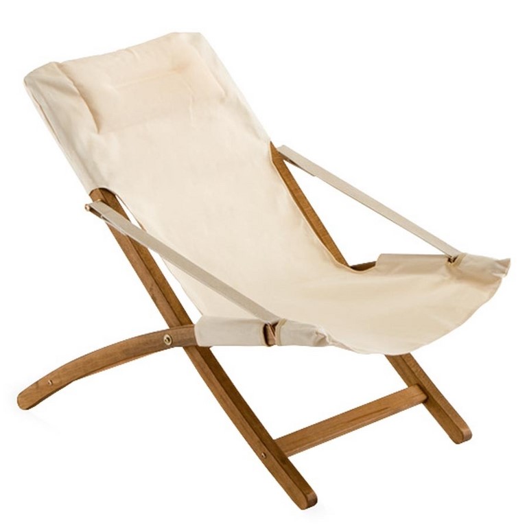 Deck Chair Linda Fiam Wood Frame