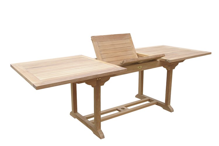 TITANO Rectangular Extending Table Teak Wood Giardino di Legno