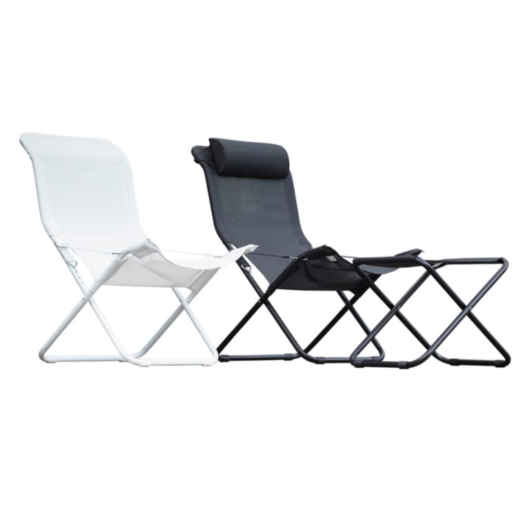 Deck Chair Fiesta Fiam Aluminium Frame Tone on Tone