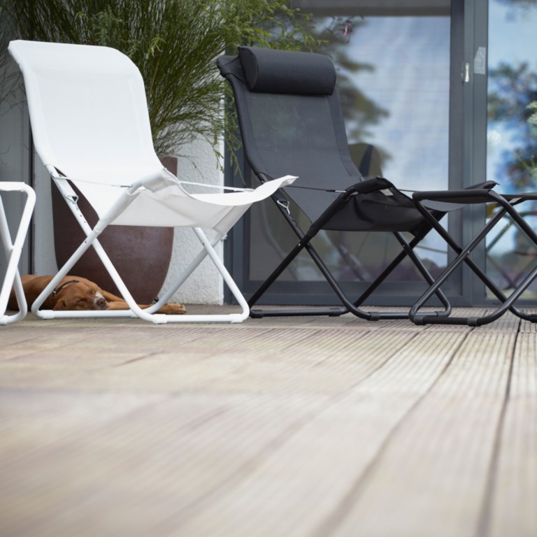 Deck Chair Fiesta Fiam Aluminium Frame Tone on Tone