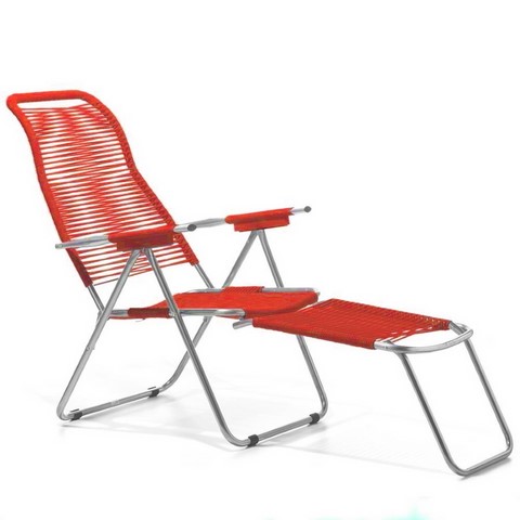 Deck Chair Spaghetti Fiam Aluminium Frame