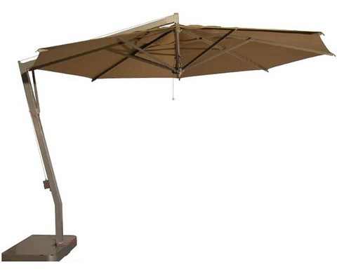 Decentralised and central pole umbrellas