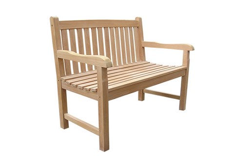 Classica 2 seat Bench teak wood Il Giardino di Legno