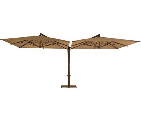 Decentralised and central pole umbrellas