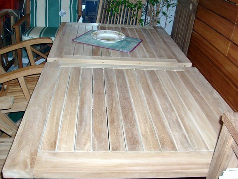 GIASONE Rectangular Extending Table Teak Wood Giardino di Legno