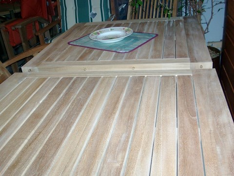 GIASONE Rectangular Extending Table Teak Wood Giardino di Legno