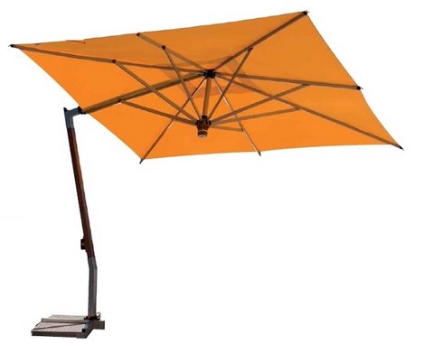 Decentralised and central pole umbrellas