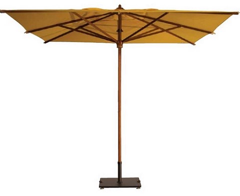 Decentralised and central pole umbrellas