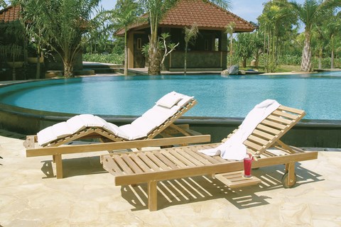 Los Roques Sunbed teak wood Il Giardino di Legno