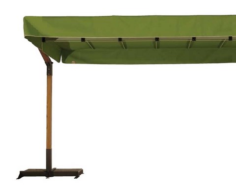 Decentralised and central pole umbrellas