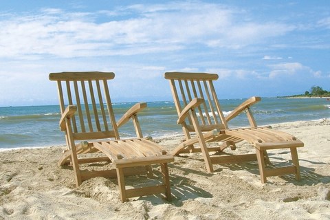 Ocean Foldable Deckchair teak wood Il Giardino di Legno