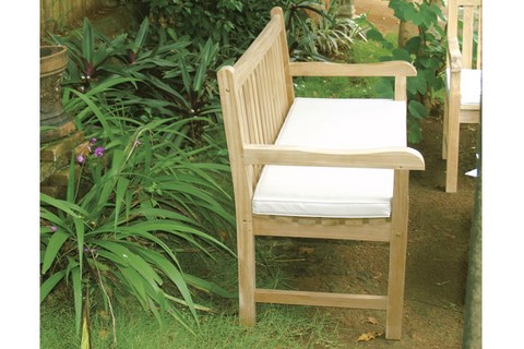 Classica 2 seat Bench teak wood Il Giardino di Legno