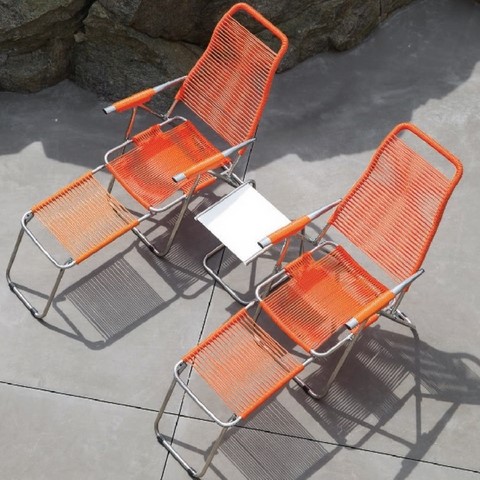 Deck Chair Spaghetti Fiam Aluminium Frame