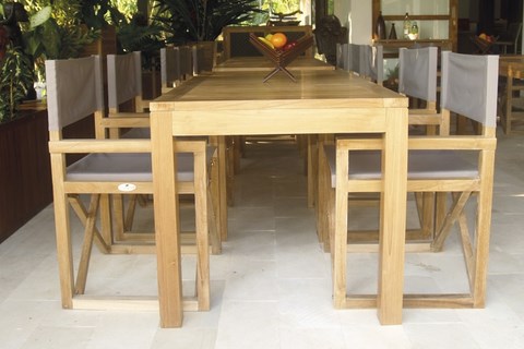 VENEZIA Rectangular Table Teak Wood Giardino di Legno