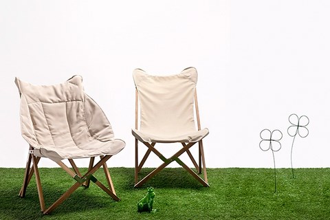Venezia Tripolina Foldable Deckchair teak wood Il Giardino di Legno