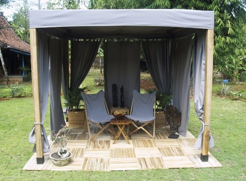 Venezia Tripolina Foldable Deckchair teak wood Il Giardino di Legno