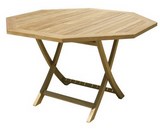 Octagonal Foldable Table  Jimbaran Teak Wood Giardino di Legno