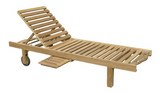 Los Roques Sunbed teak wood Il Giardino di Legno
