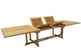 OLIMPO Rectangular Extending Table Teak Wood Giardino di Legno