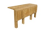 Rectangular Foldable Table  Telemaco Teak Wood Giardino di Legno